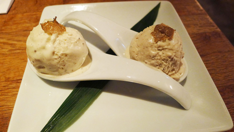 Ice cream with truffles 