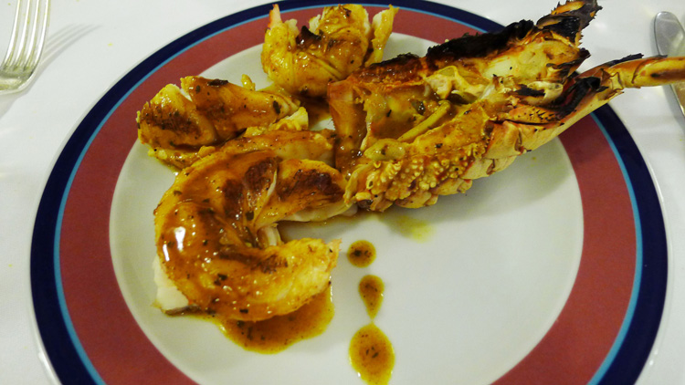 grilled lobster with cognac