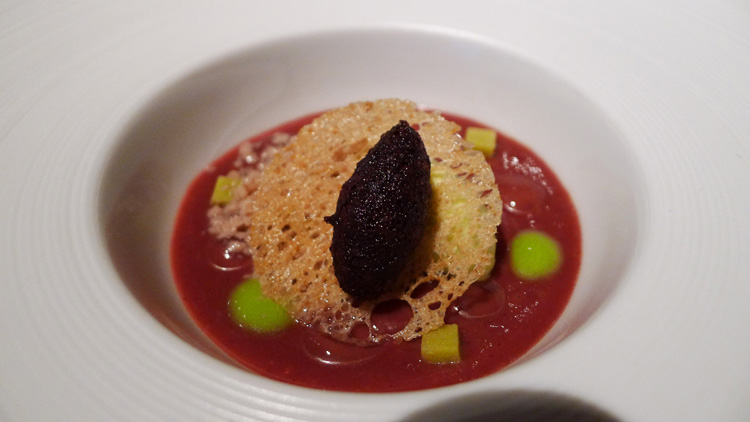 Black olive gazpacho, 