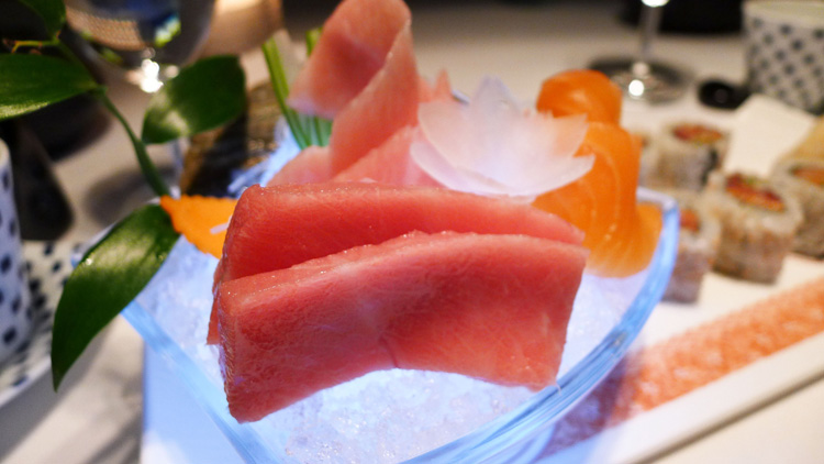 Fatty tuna sashimi at Megu
