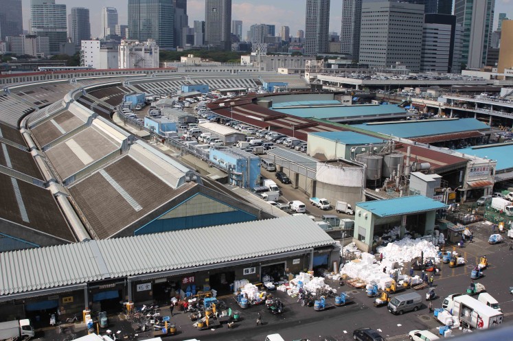 Tsukji market which soon will be moved to a new location