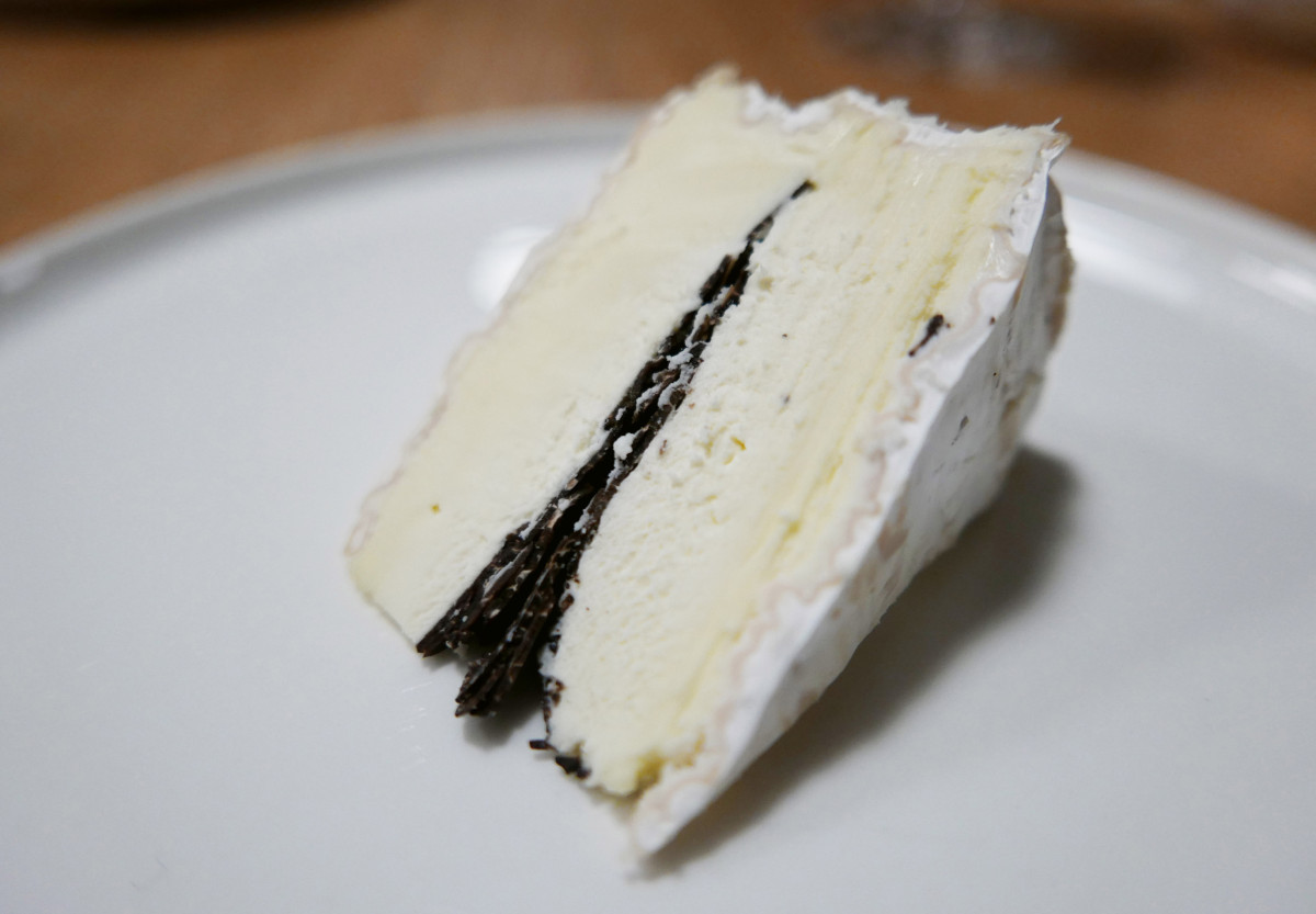 brie with black truffles