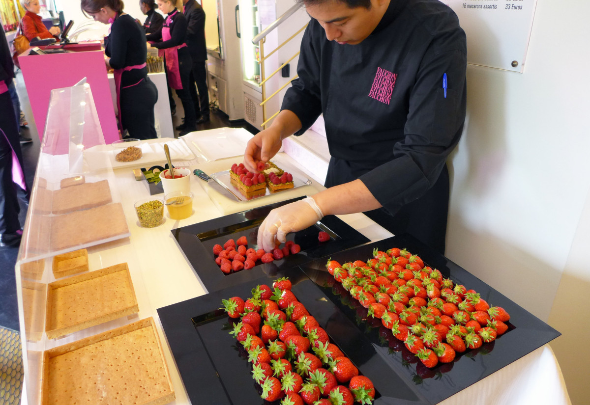 strawberries at Fauchon