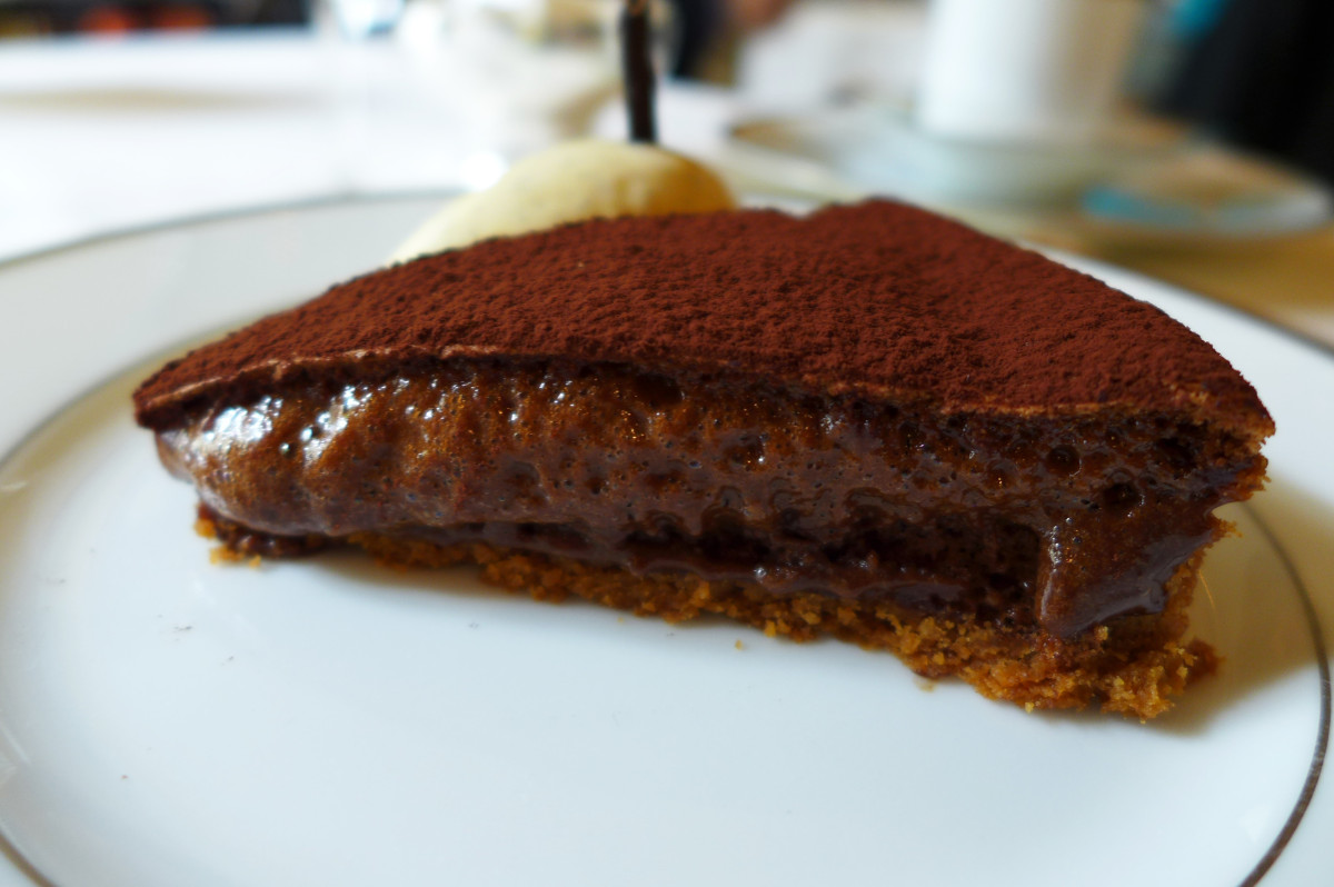 Dark chocolate tart