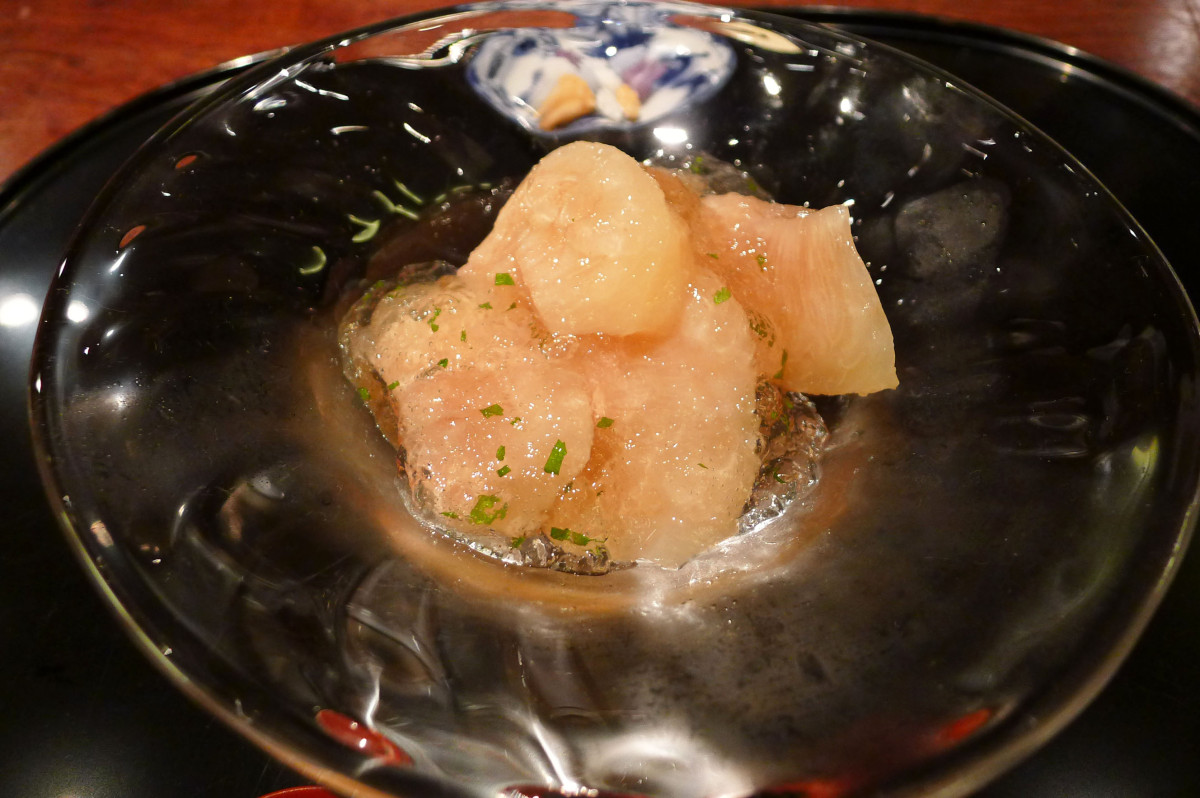 Grapefruit with jelly dessert