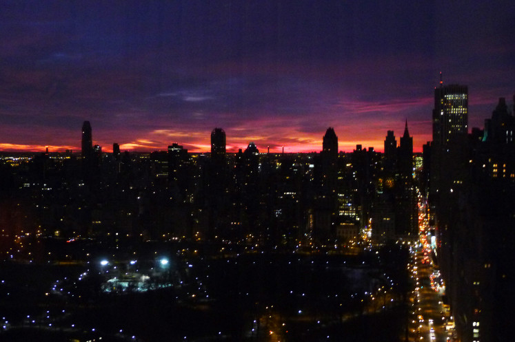 Manhattan view from Mandarin Oriental hotel