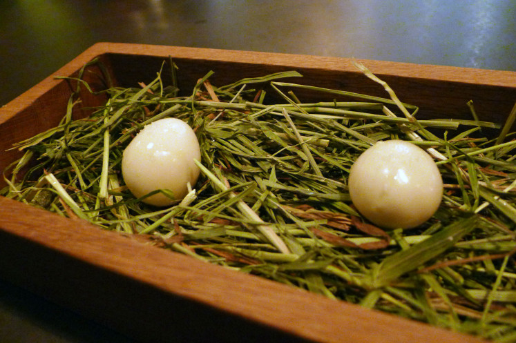 "Pickled quail eggs"