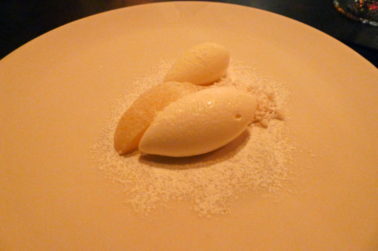 "Raw milk ice cream, fernet branca ice"