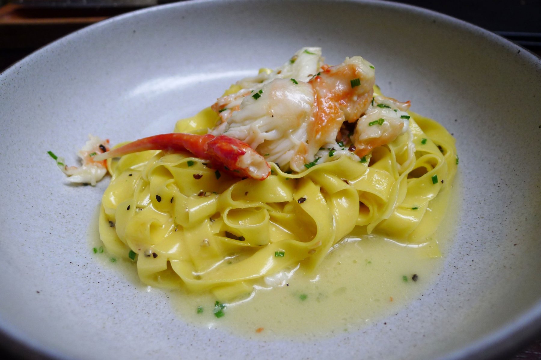 taglietelle with king crab