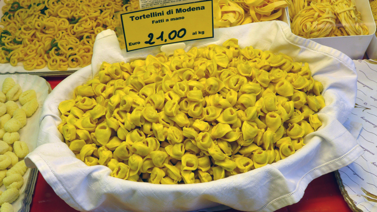 Tortellini - the smallest (traditional tortellini in broth are delicious)