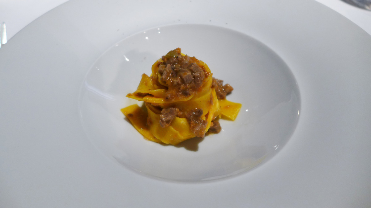Tagliatelle with ragu. Traditional dish from the region created from great ingredients.