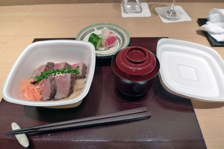 Japanese beef with rice