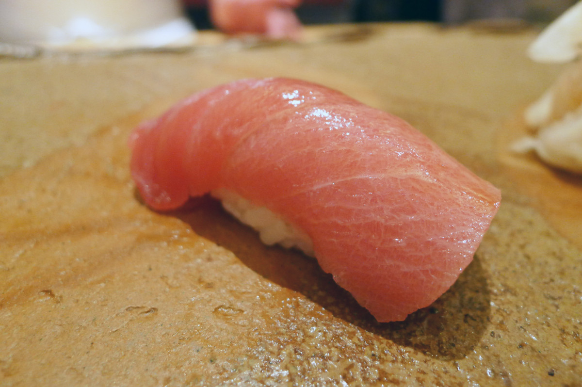  Chu-toro sushi at Sushi Saito,Tokyo