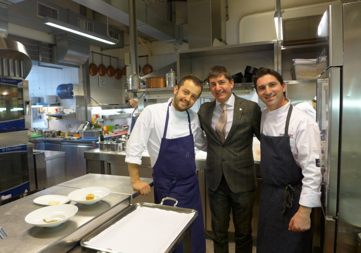 chefs Fabio Pisani and Alessandro Negrini