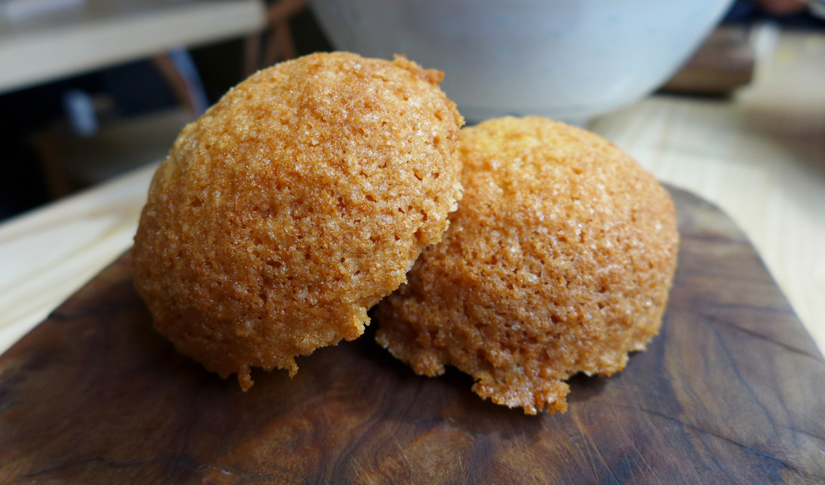 Baked roasted pork buns with a sugar coating