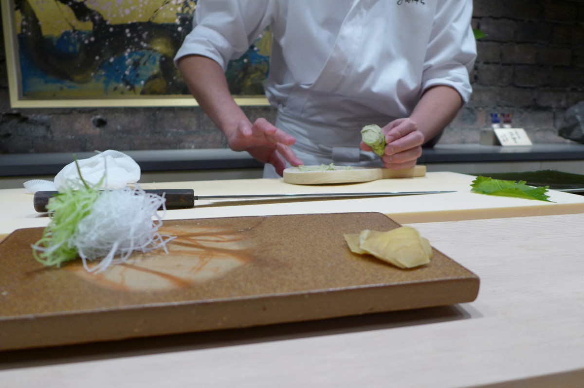 Freshly grated wasabi