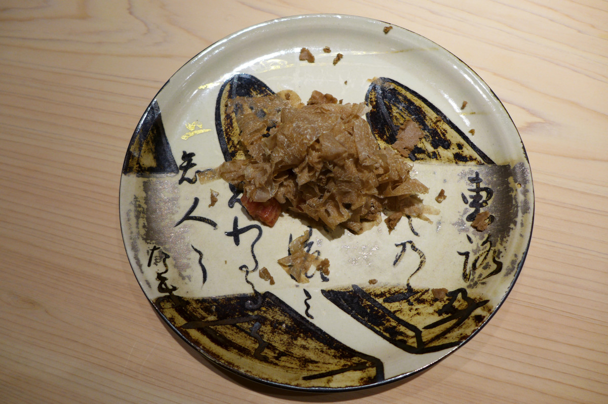 Tuna tartare with truffles, soy sauce and mayonnaise, whisked in front of you. 