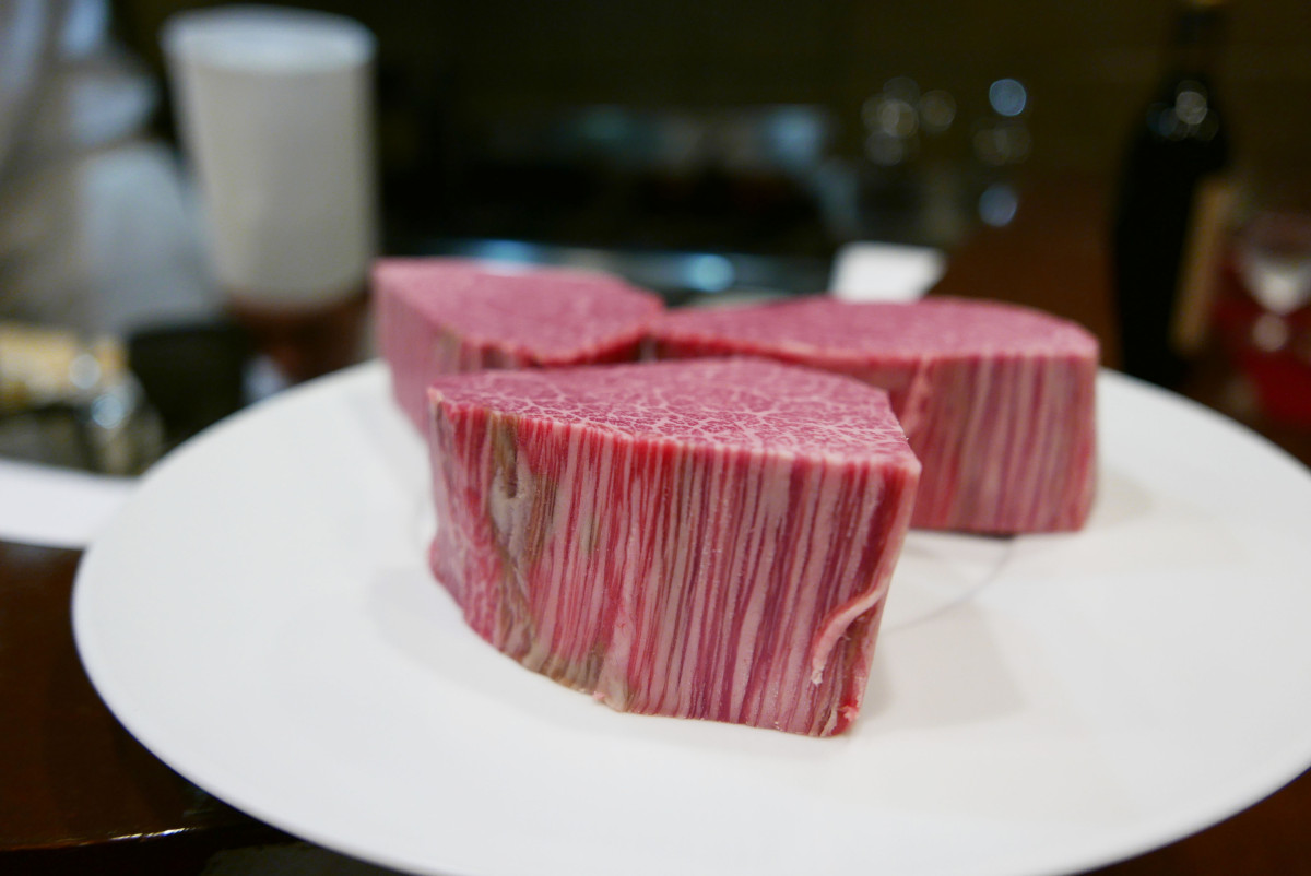 Beef from Yamagata, used for the steak