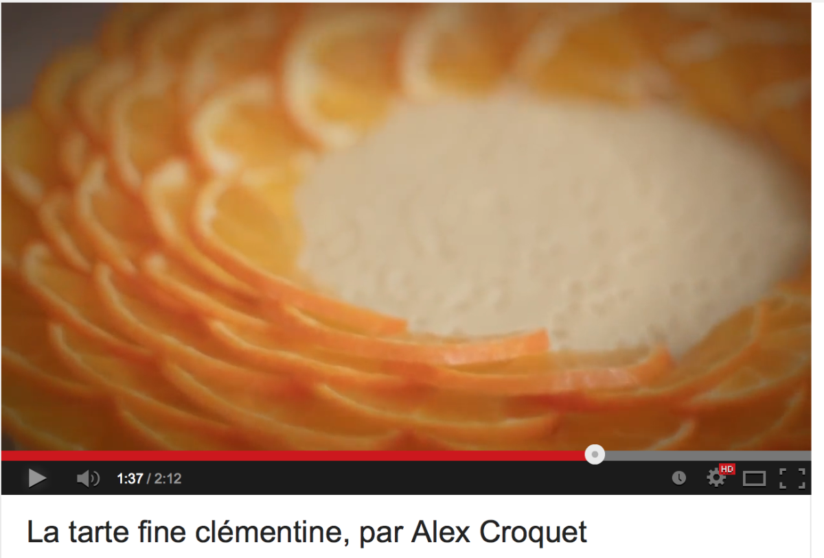 La tarte fine clémentine by Alex Croquet