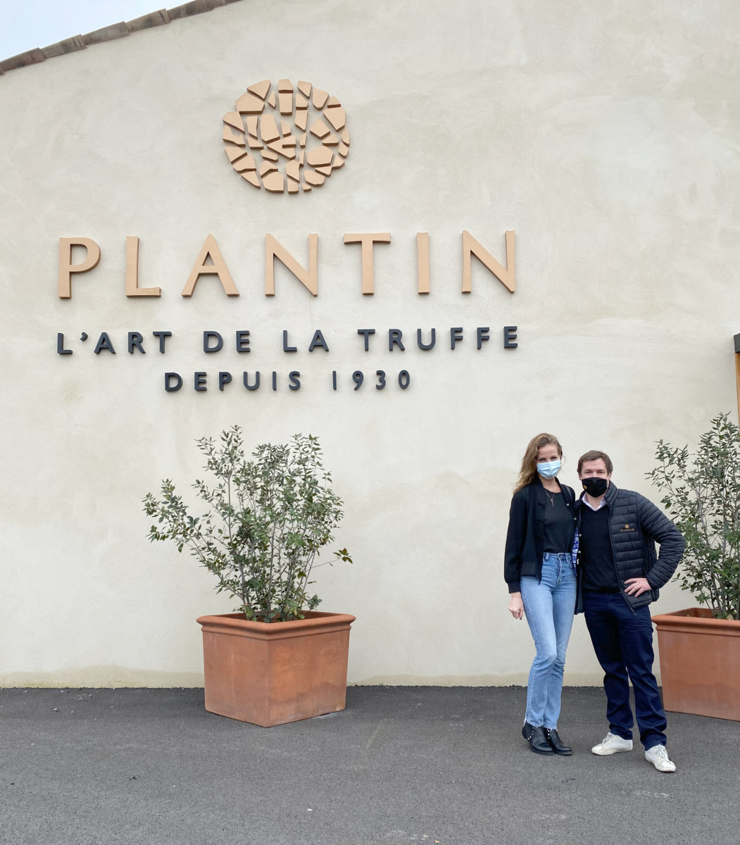 Aiste with Plantin owner Christopher Poron
