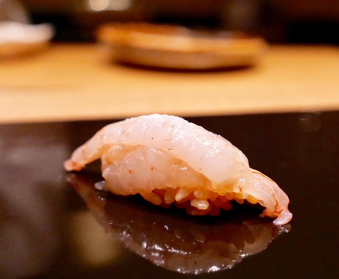Sushi with shrimp
