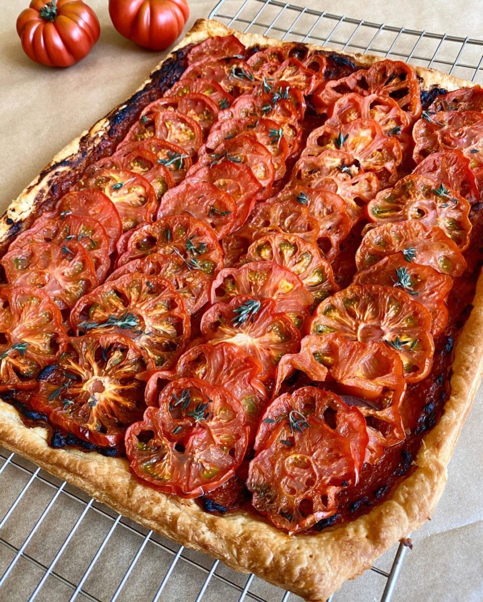 "Tarte fine aux tomates Marinda"