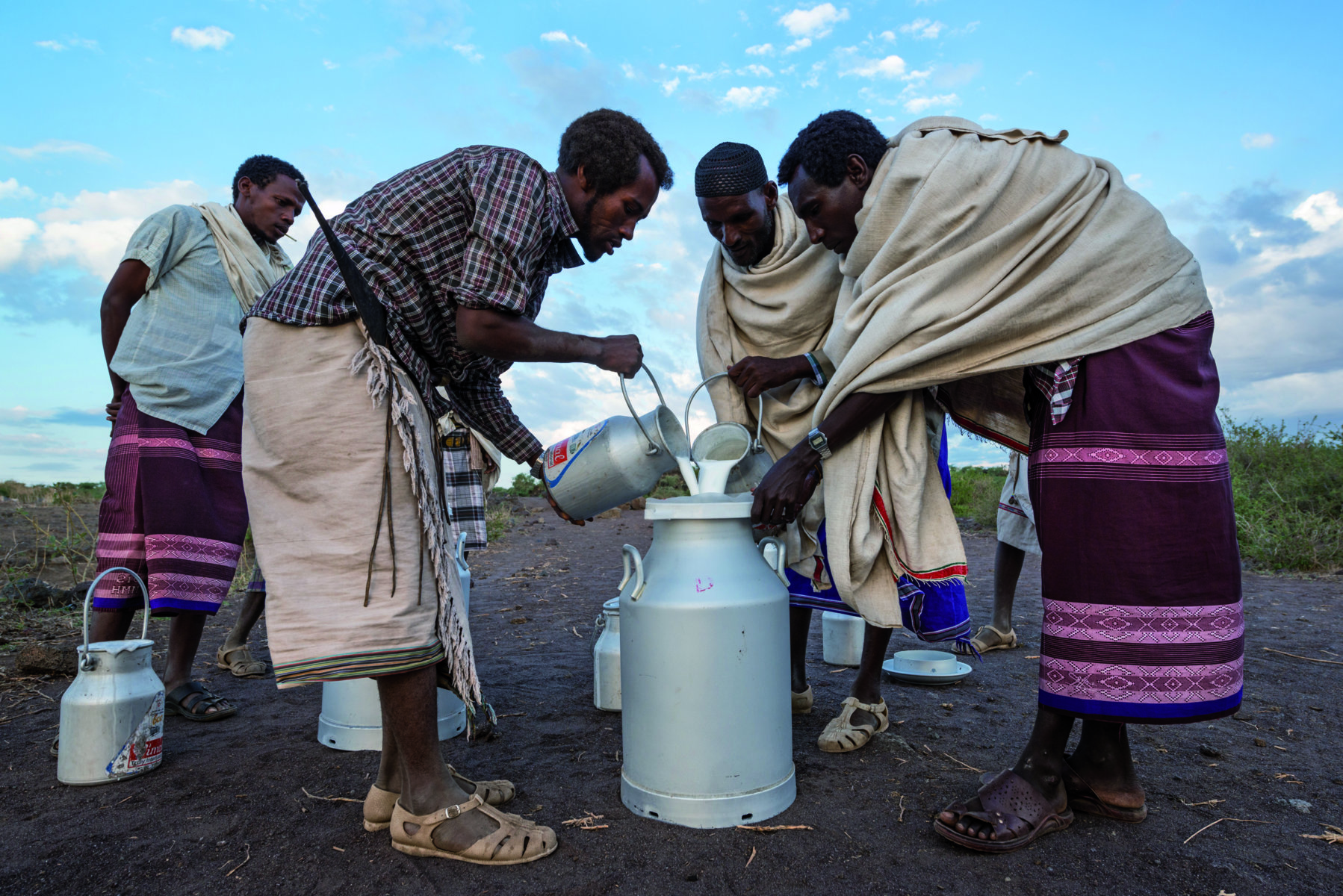 Camel milk from Karrayu shepherds. © Paola Viesi