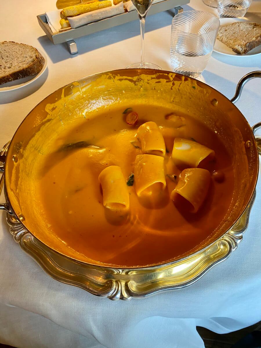 Paccheri al Pomodoro di Chicco Cerea at Da Vittorio, Brusaporto 